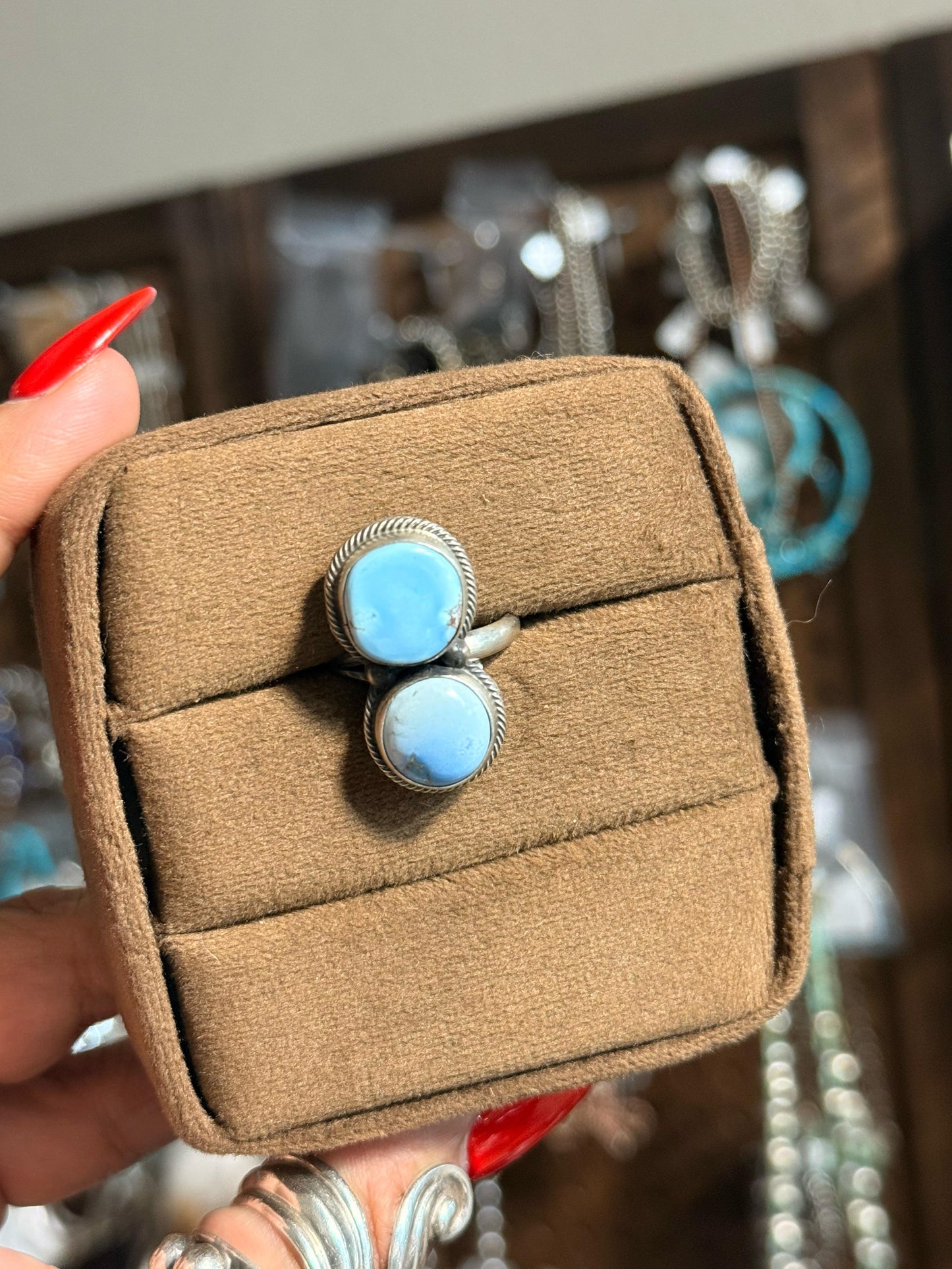 Adjustable Golden Hills 2 stone Ring *Native