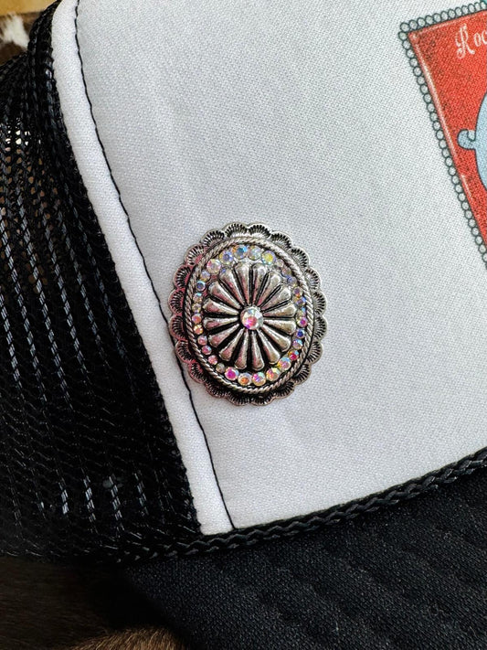 Concho Silver Hat Pin