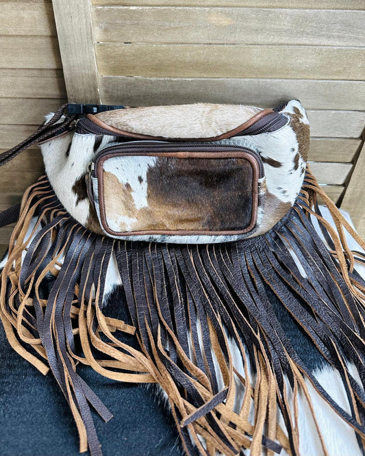 Cowhide Fringe Sling