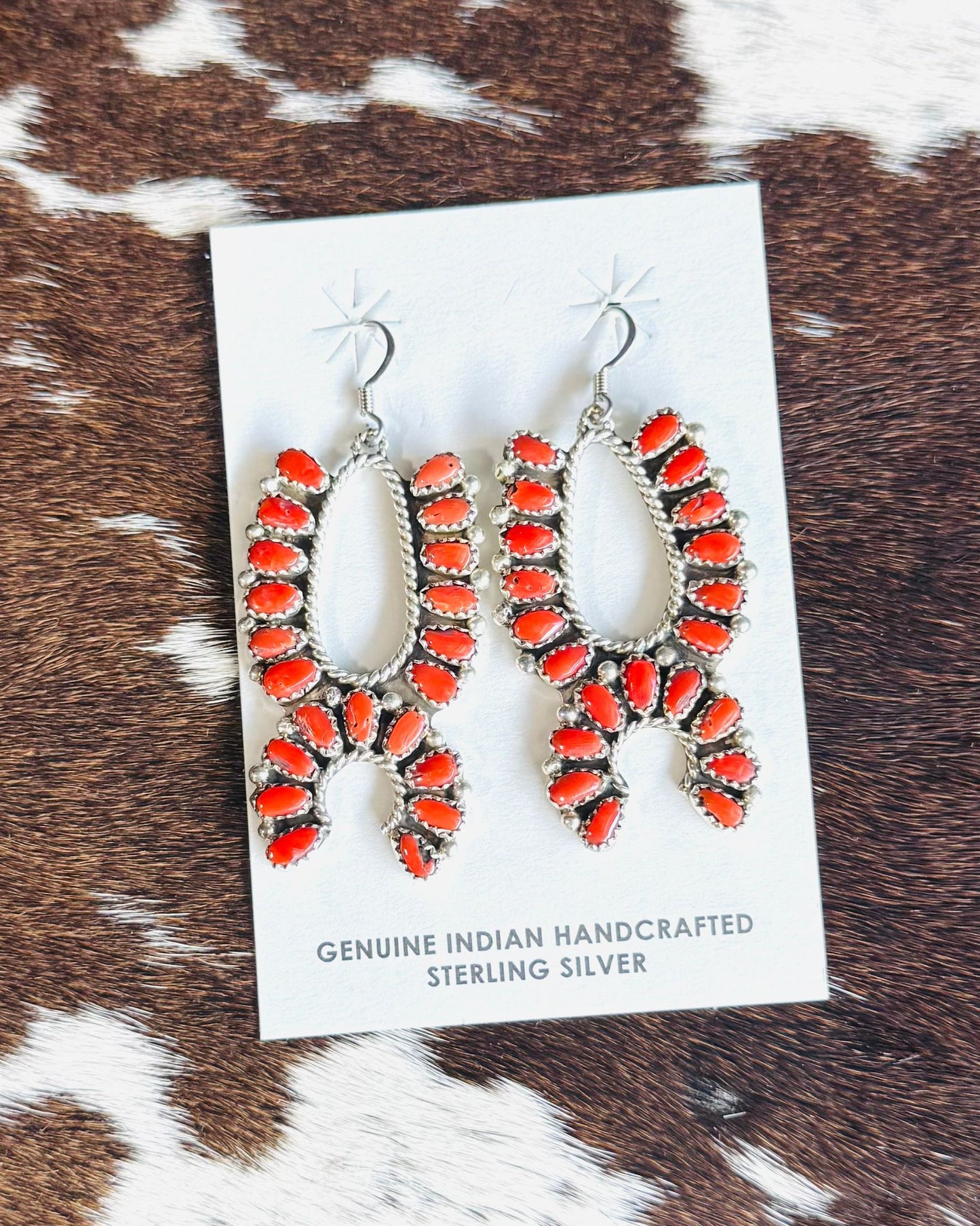 Coral Naja Dangle Earrings *Native