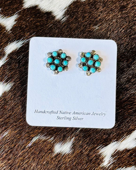 Vintage Flower Cluster Studs *Native