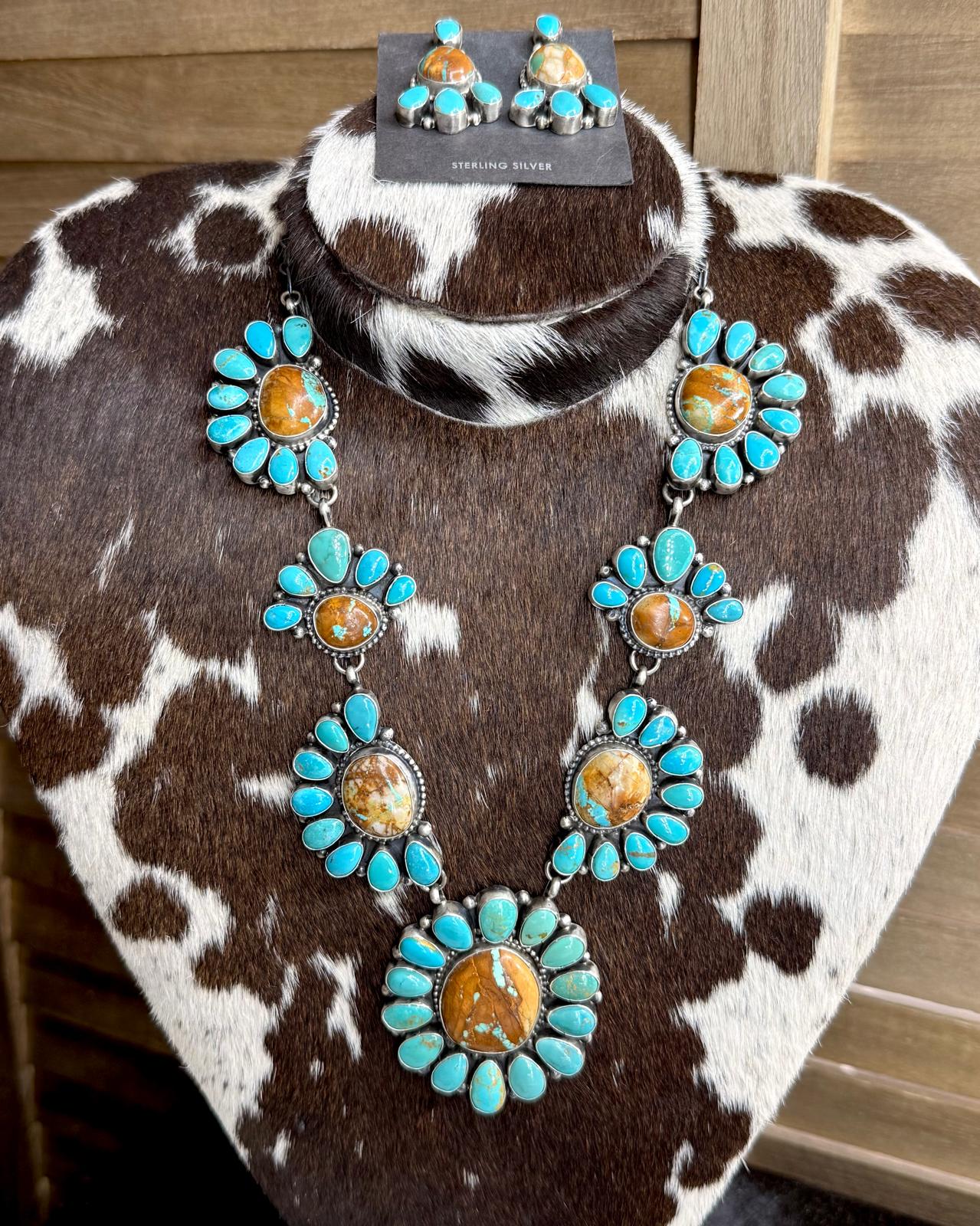 Sheila Royston Ribbon Kingman Statement Set *Native