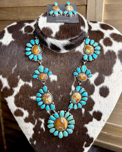 Sheila Royston Ribbon Kingman Statement Set *Native