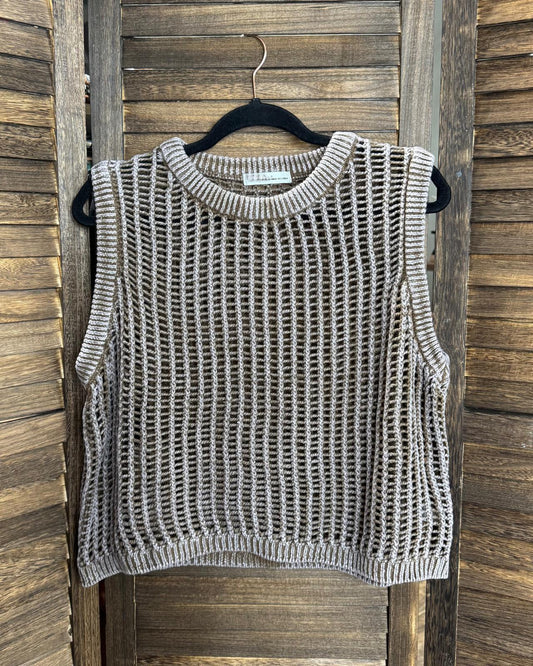 Mocha Knitted Top