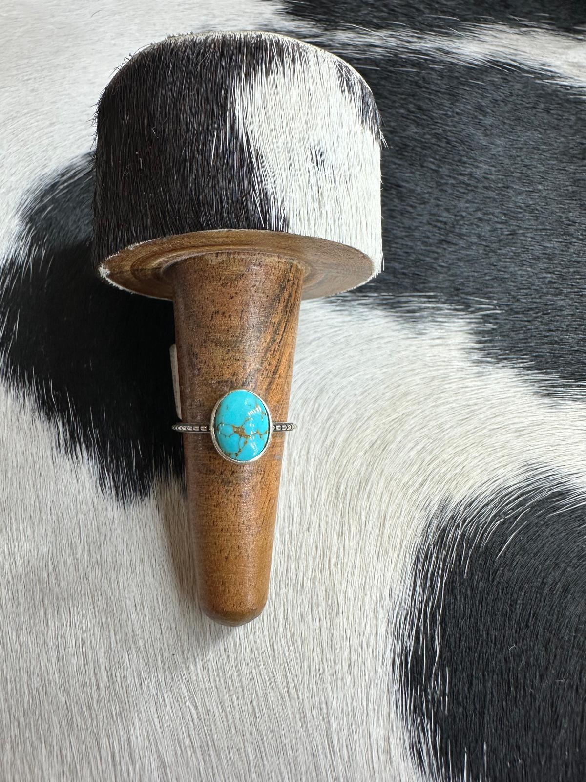 Turquoise Simple Ring *Sz 7