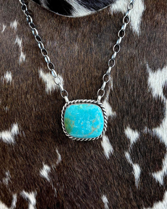 Augustine Largo Kingman Square Necklace *Native