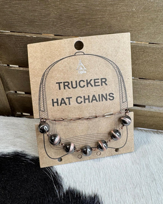 Copper Pear Hat Chain