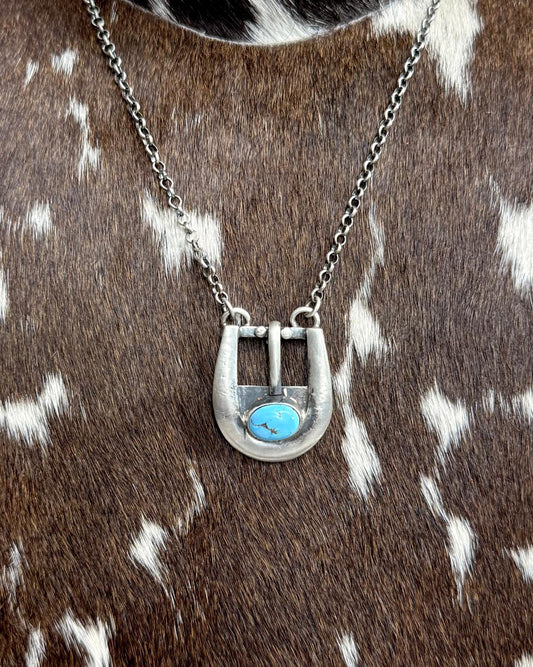 18" P.Yazzie Kingman Buckle Necklace *Native