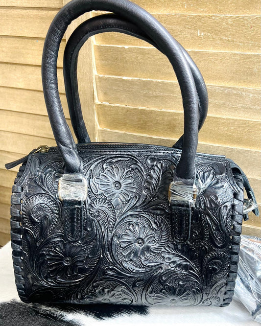 Small Black Tooled Speedy