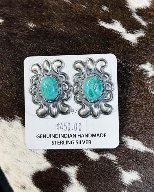 Royston Sterling Silver Border Stud *Native