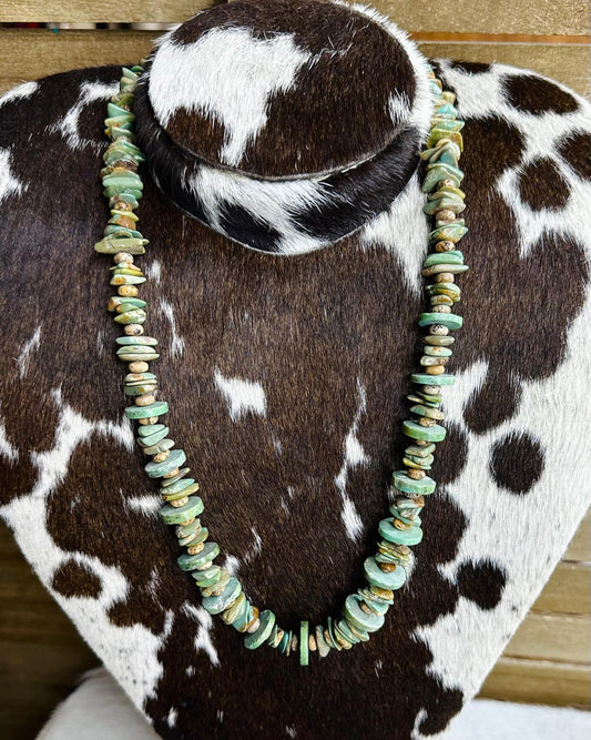 Heishi Beaded Disk Necklace *Native