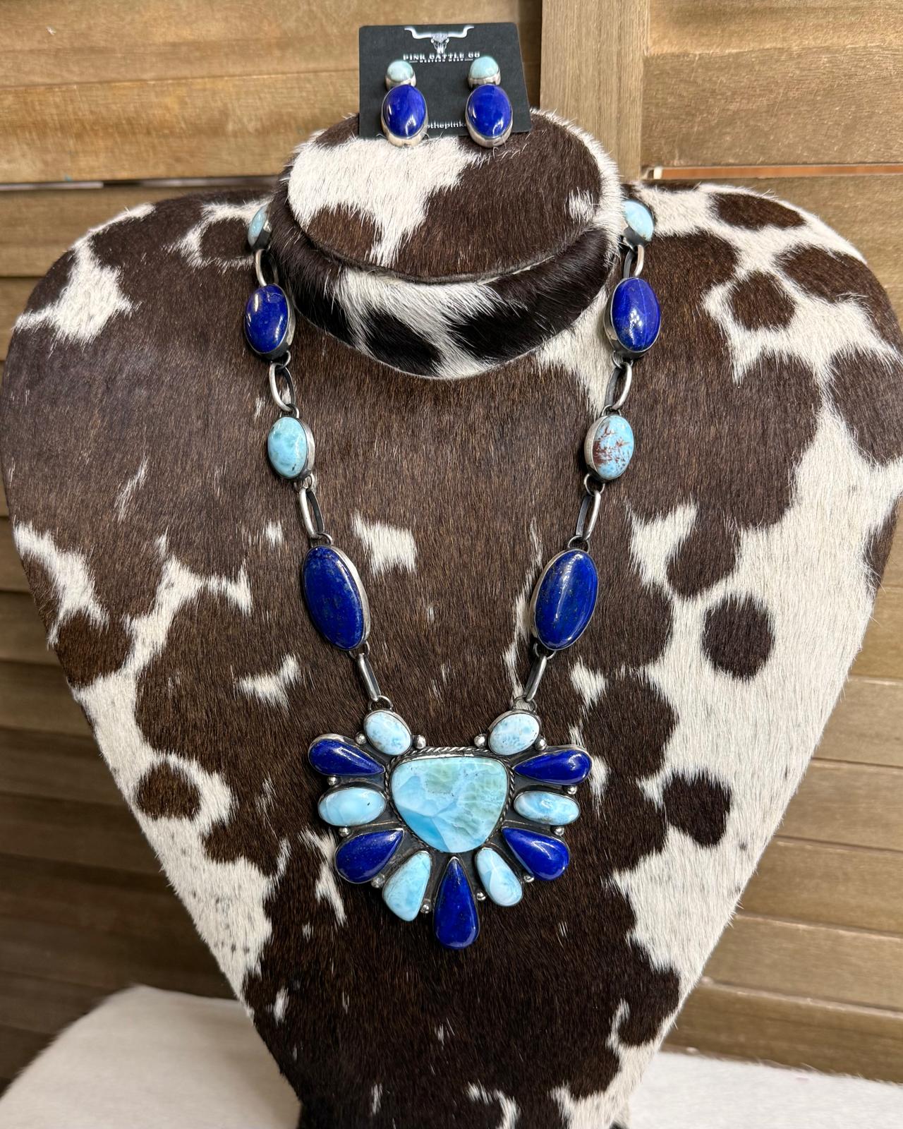 Larimar & Lapis Statement Set *Native