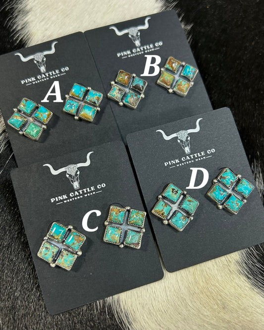 A.Johnson Kingman Diamond Studs *Native