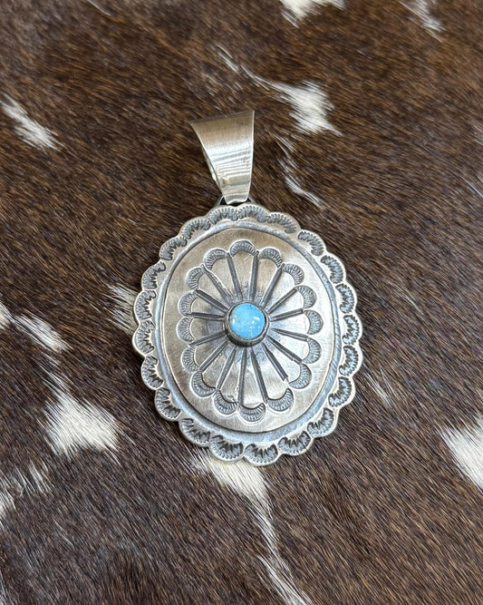 Chimney Butte Small Concho Golden Hills Pendant