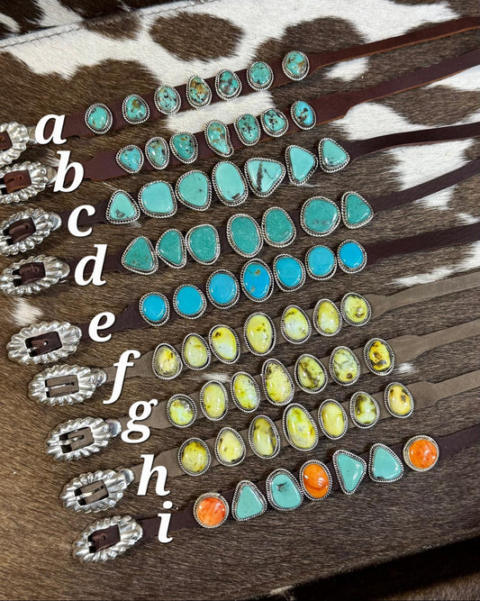 Stone Leather Bracelet *Native