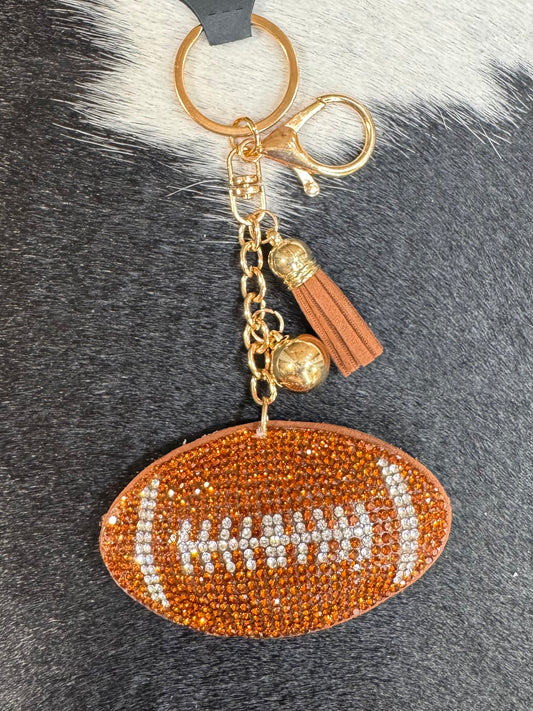 Bling Football Bag Charm