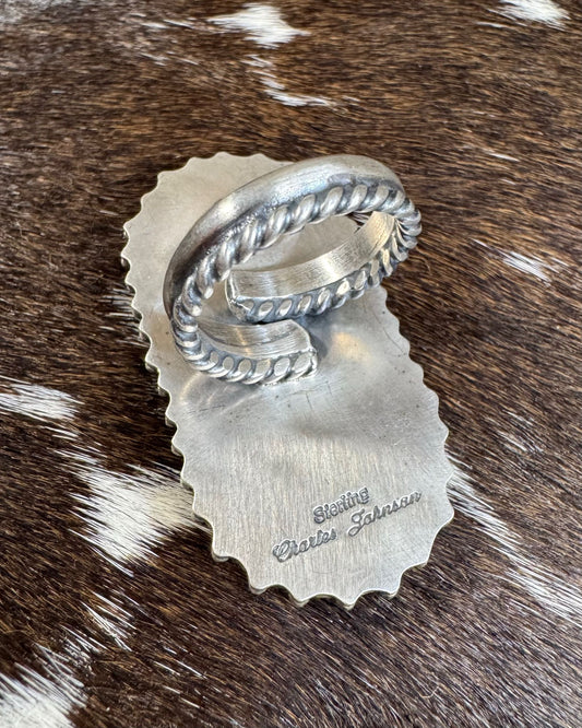 Charles Johnson Sterling Silver Concho Ring *Native