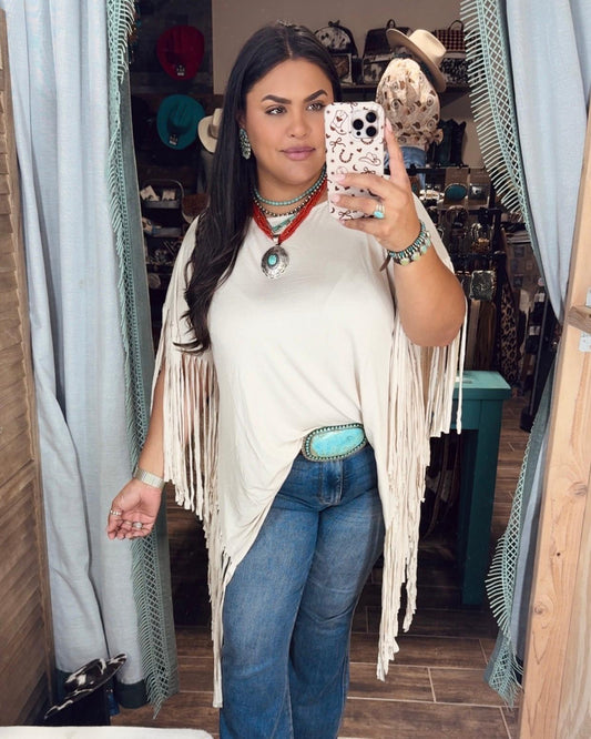 Nashville Oversized Fringe Top