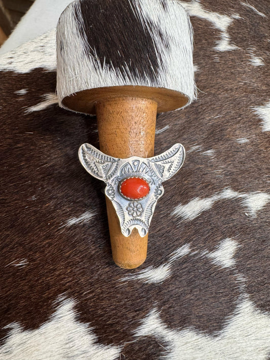 Longhorn Coral Ring