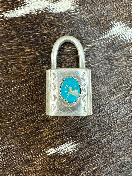 Sterling Silver Locket *Native (Stone Will Vary)