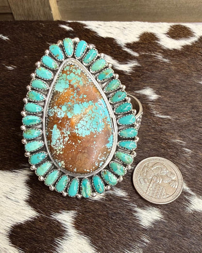 Statement Teardrop Cluster Ring