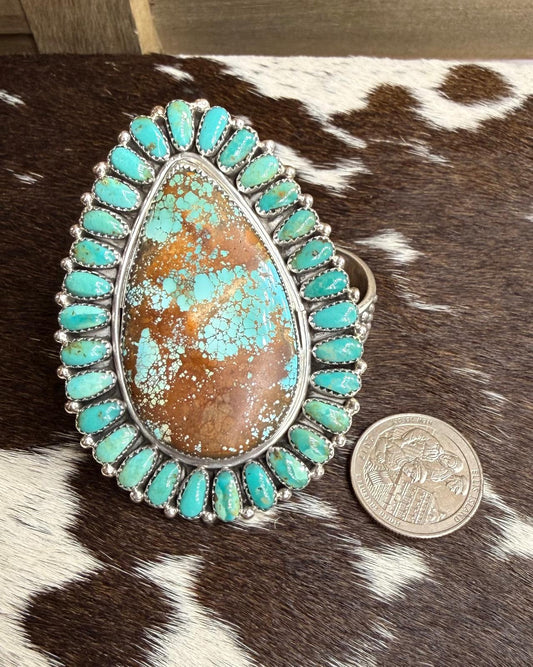 Statement Teardrop Cluster Ring