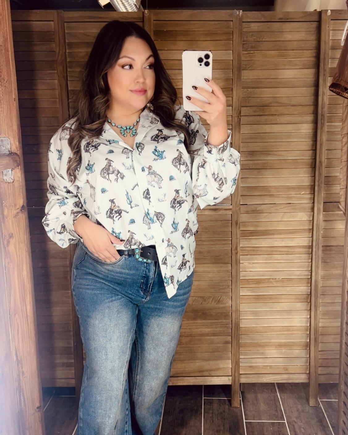 Bronc & Beauty Button Up