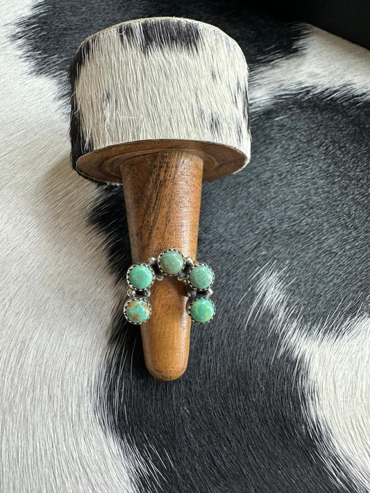 Green Turquoise Horseshoe Ring *NonNative