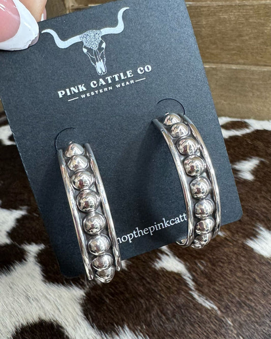 Large Stud Hoops
