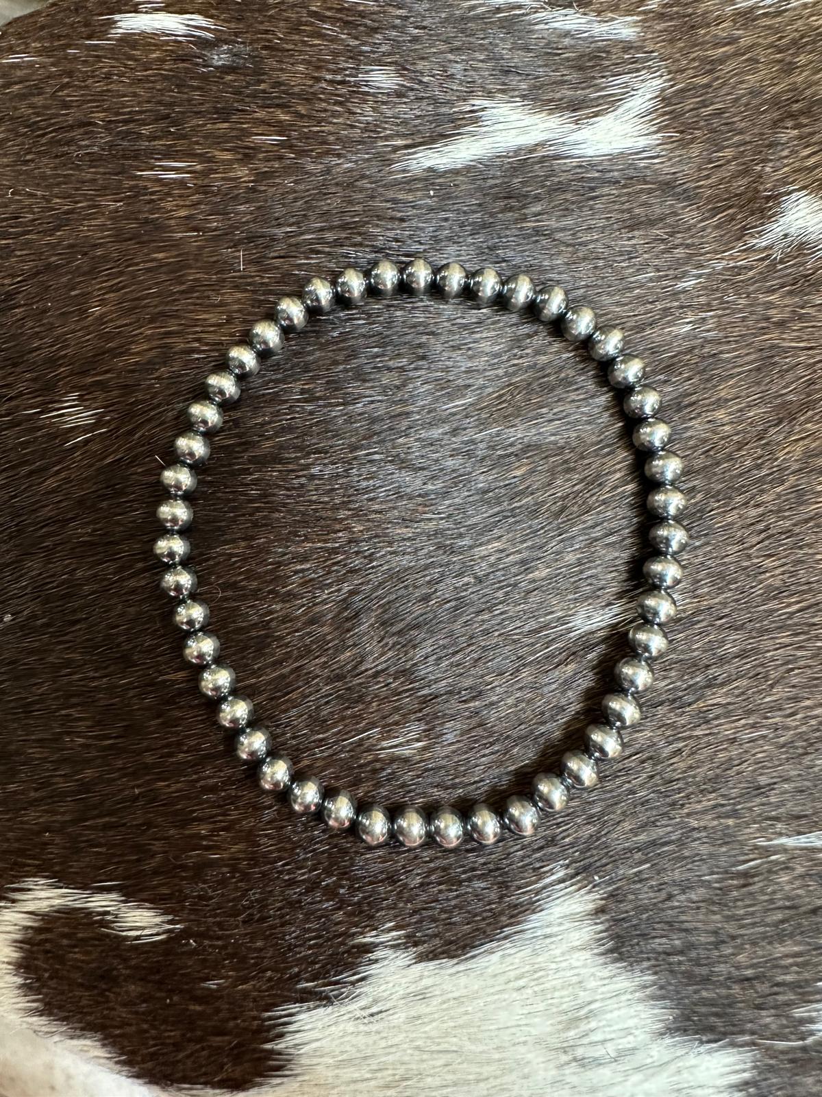 4mm Pearl 7" Stretch Bracelet