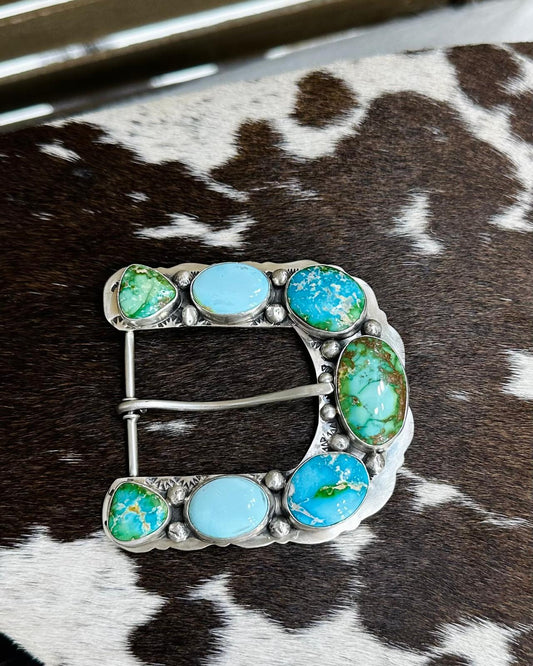 Russell Sam Mixed Stone Belt Buckle *Native