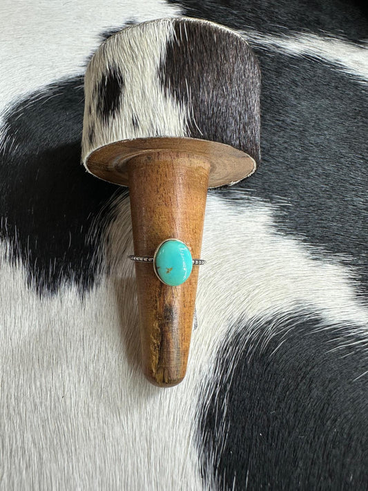 Turquoise Simple Ring *Sz 7