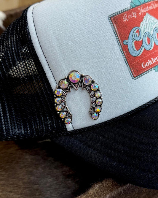 Iridescent Naja Hat Pin