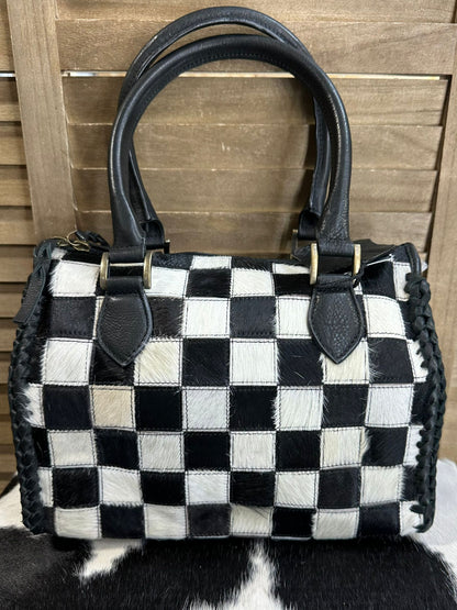 American Darling Cowhide Checkered Speedy
