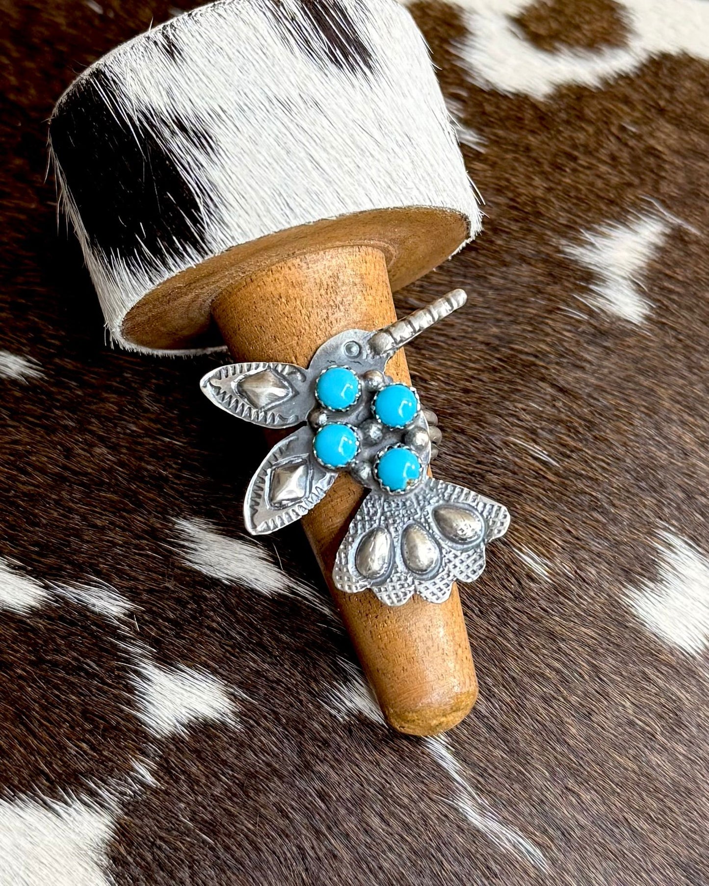 T. Yazzie Adjustable Humming Bird Ring *Native