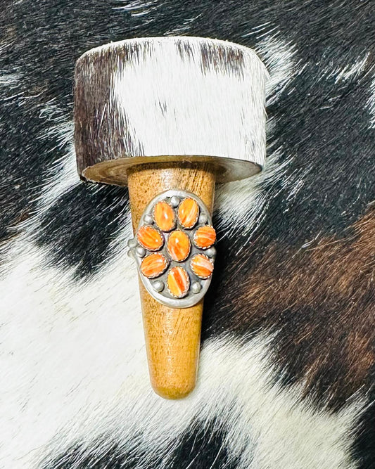 Patrick Yazzie Spiny Flower Cluster Ring *Native