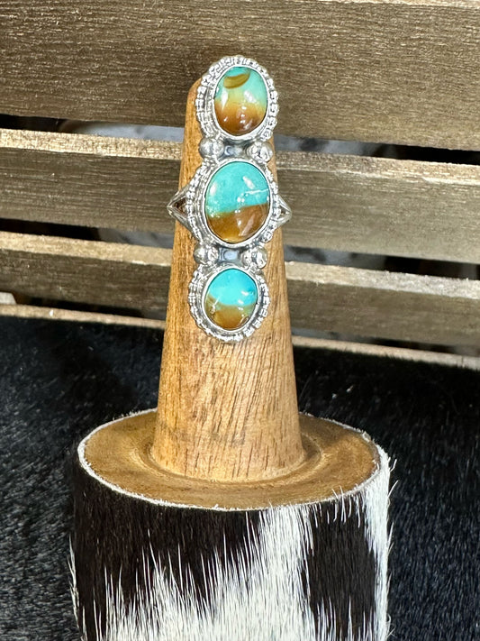 Kingman 3 Stone Ring *Sz6