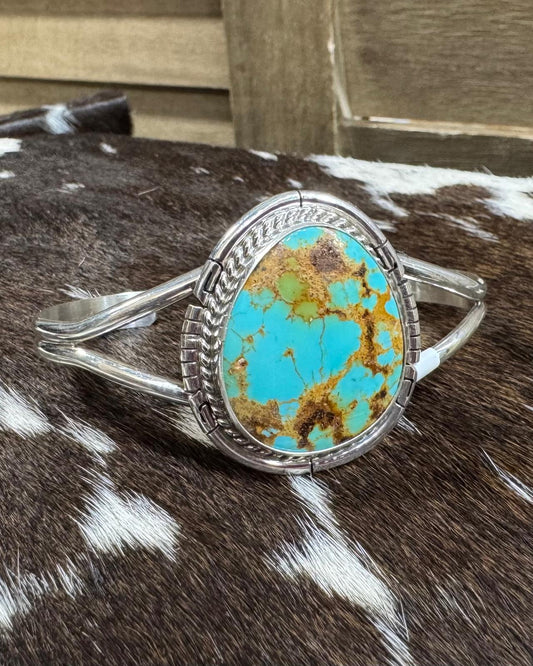 Dave Skeets Kingman Turquoise Cuff *Native