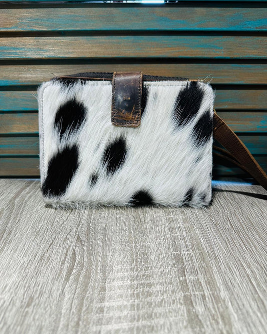 Spotted Cowhide Crossbody