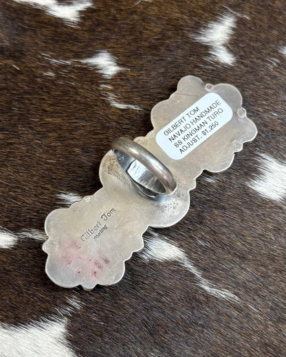 Gilbert Tom 3 Stone Kingman Ring *Adjustable