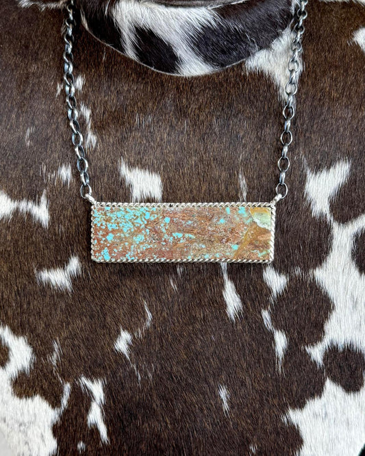 Brandon Etsitty 3" XL Bar Necklace *Native