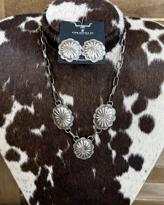 Joan Begay Sterling Silver Concho Set *Native