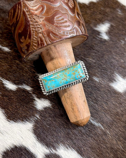 Johnny Dixon Adjustable Rectangle Ring *Native