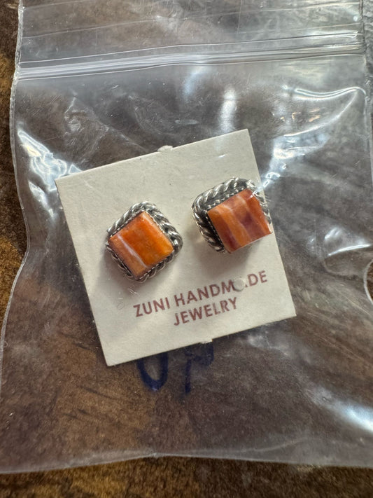 Spiny Mini Square Studs