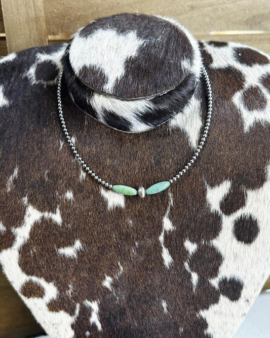 Green Turquoise Torpedo Stacker *Non Native - Stone Will Vary