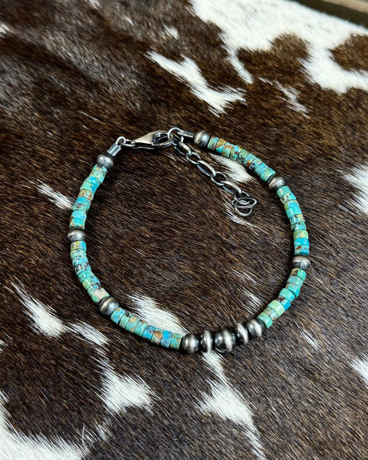 Heishi Middle Sterling Pearl Anklet