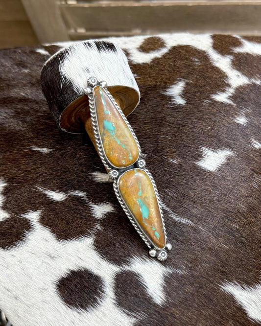 Augustine Largo Adjustable 2 Stone Royston Ribbon Ring *Native