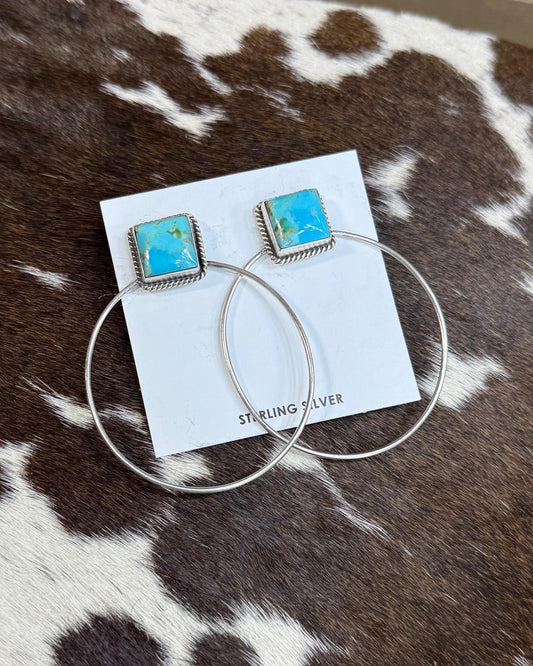 Elouise Kee Square Stud Hoop