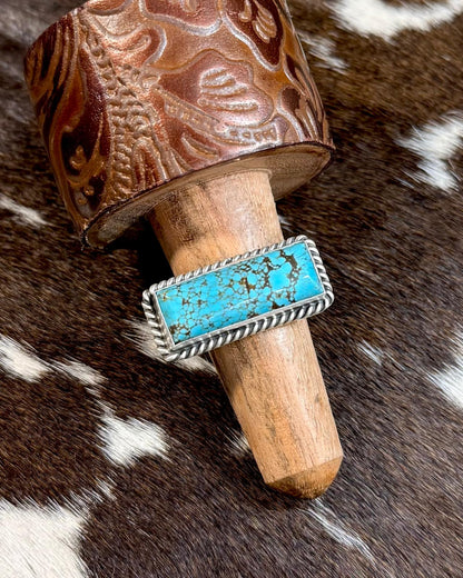 Johnny Dixon Adjustable Rectangle Ring *Native