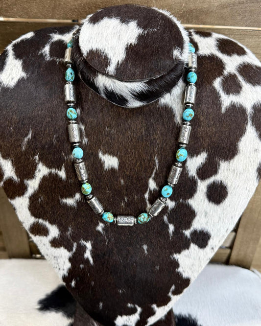 Sonoran Stone Barrel Necklace